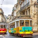 Trams in Lisbon, Portugal