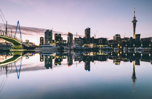 New Zealand's harbour city Auckland